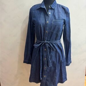 Classic Long Sleeve Denim Dress